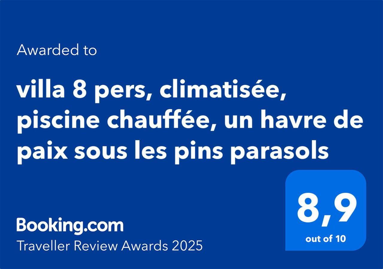 Villa 8 Pers, Climatisee, Piscine Chauffee, Un Havre De Paix Sous Les Pins Parasols Roquebrune-sur-Argens Eksteriør bilde